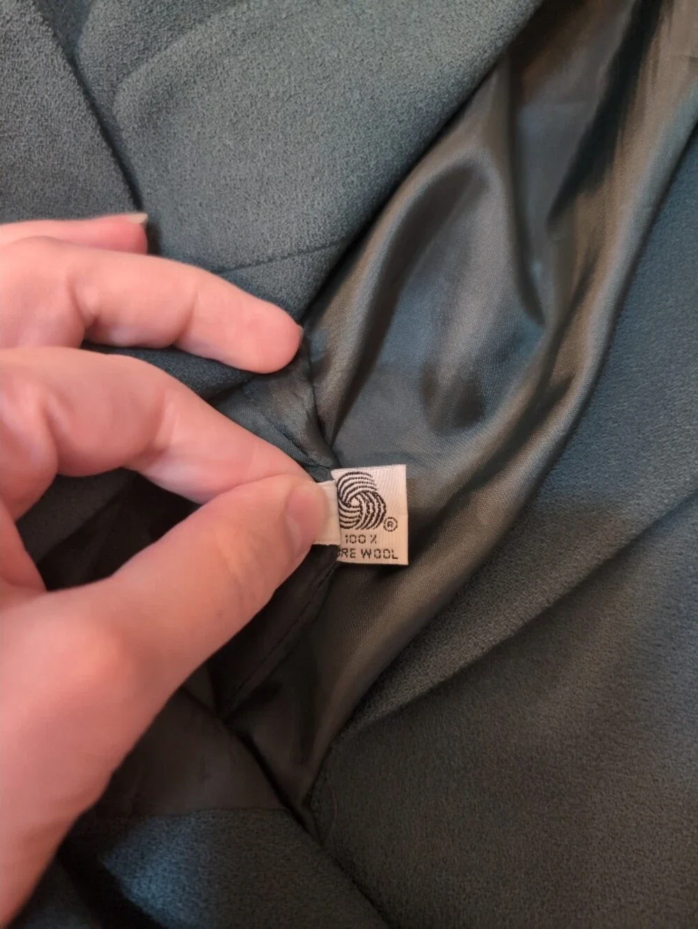 Vintage Christian Dior 100% Wool Size 12 Dark Green Blazer Fall Winter Office